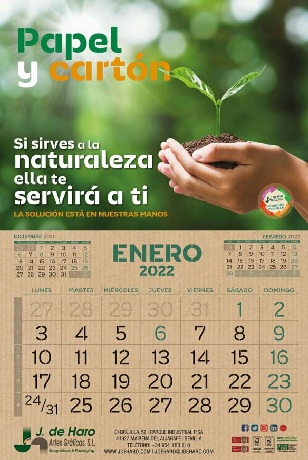 Calendario J. de Haro 2022